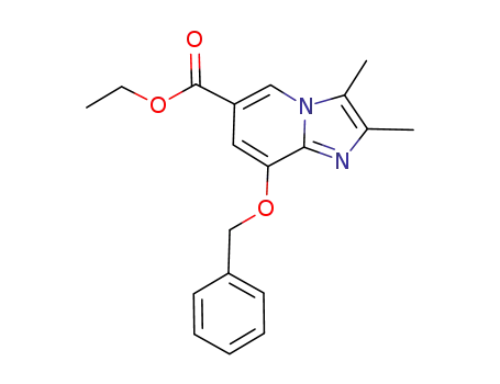 Molecular Structure of 362525-68-6 (Imidazo[1,2-a]pyridine-6-carboxylic acid,
2,3-dimethyl-8-(phenylmethoxy)-, ethyl ester)