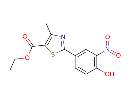 5-Thiazolecarboxylicacid, 2-(4-hydroxy-3-nitrophenyl)-4-methyl-, ethyl ester