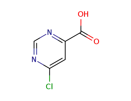 Molecular Structure of 37131-91-2 (6-Chloro-4-pyrimidinecarboxylic acid)