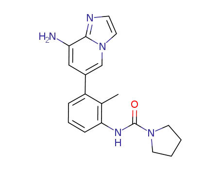 pyrrolidine-1-carboxylic acid [3-(8-aminoimidazo[1,2-a]pyridin-6-yl)-2-methylphenyl]amide