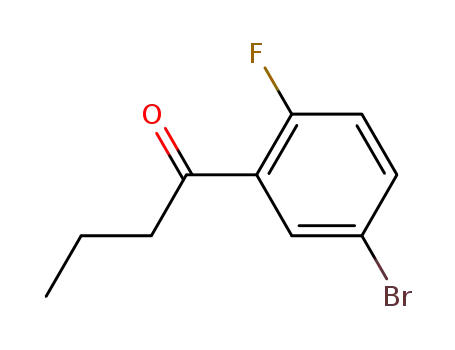 Molecular Structure of 1197943-61-5 (1-(5-bromo-2-fluorophenyl)butan-1-one)