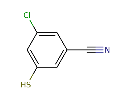 Molecular Structure of 895572-41-5 (3-chloro-5-mercaptobenzonitrile)