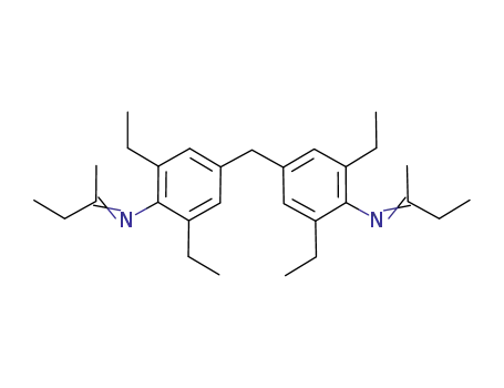 Molecular Structure of 910915-11-6 (N,N'-di-sec-butylidene-4,4'-methylenebis(2,6-diethylbenzeneamine))