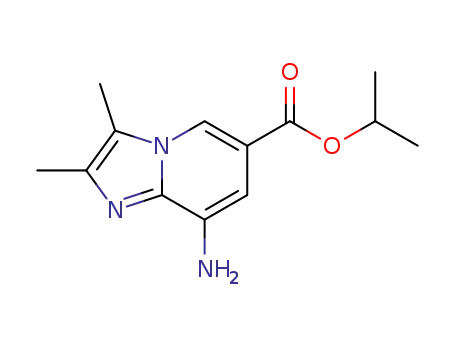 Molecular Structure of 403668-97-3 (Imidazo[1,2-a]pyridine-6-carboxylic acid, 8-amino-2,3-dimethyl-,
1-methylethyl ester)