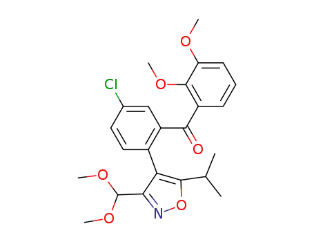 {5-Chloro-2-[3-(dimethoxymethyl)-5-isopropylisoxazol-4-yl]phenyl}(2,3-dimethoxyphenyl)-methanone
