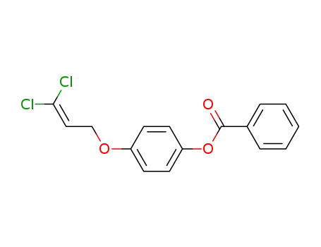 Molecular Structure of 178043-36-2 (Phenol, 4-[(3,3-dichloro-2-propenyl)oxy]-, benzoate)
