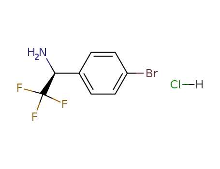 Molecular Structure of 336105-43-2 (1-(4-BROMO-PHENYL)-2,2,2-TRIFLUORO-ETHYLAMINE HYDROBROMIDE)