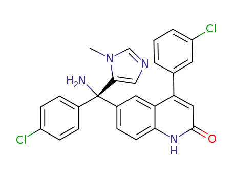 (S)-6-[amino(4-chlorophenyl)(1-methyl-1H-imidazol-5-yl)methyl]-4-(3-chlorophenyl)-1H-quinolin-2-one