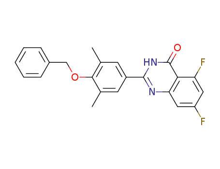 2-(4-benzyloxy-3,5-dimethylphenyl)-5,7-difluoro-3H-quinazolin-4-one