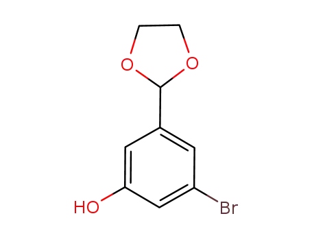 Phenol, 3-bromo-5-(1,3-dioxolan-2-yl)-