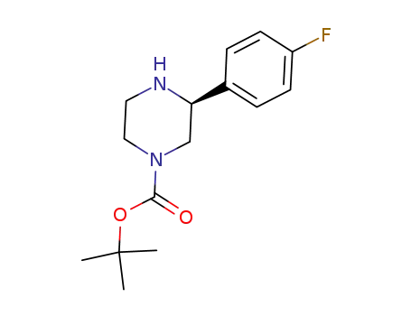 1-Piperazinecarboxylic acid, 3-(4-fluorophenyl)-, 1,1-dimethylethyl
ester, (3S)-