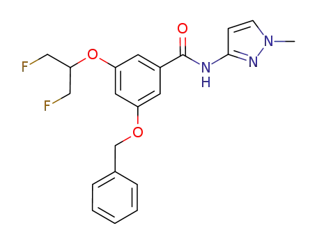 Benzamide,
3-[2-fluoro-1-(fluoromethyl)ethoxy]-N-(1-methyl-1H-pyrazol-3-yl)-5-(phen
ylmethoxy)-