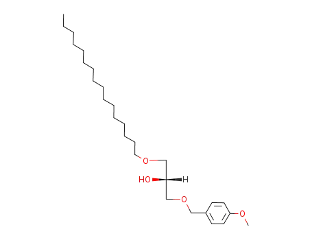 Molecular Structure of 137540-89-7 (2-Propanol, 1-(hexadecyloxy)-3-[(4-methoxyphenyl)methoxy]-, (R)-)