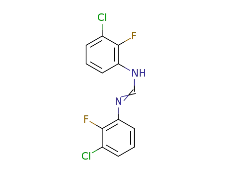Molecular Structure of 1252041-51-2 (N,N'-bis(3-chloro-2-fluoro-phenyl)formamidine)