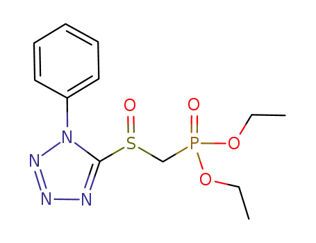 α-(diethoxyphosphoryl)methyl 5-(1-phenyl)-1H-tetrazolyl sulfoxide