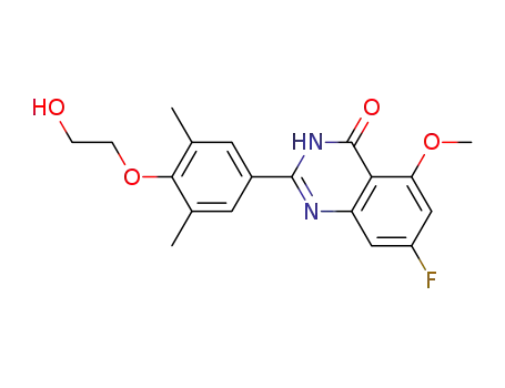7-fluoro-2-[4-(2-hydroxyethoxy)-3,5-dimethylphenyl]-5-methoxy-3H-quinazolin-4-one