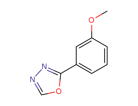Molecular Structure of 5378-30-3 (1,3,4-OXADIAZOLE, 2-(3-METHOXYPHENYL)-)