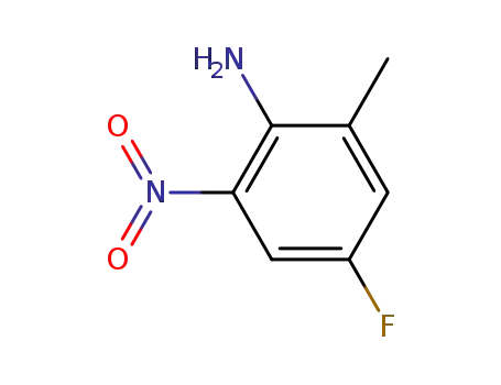 Molecular Structure of 147285-87-8 (2-Amino-5-fluoro-3-nitrotoluene, 2-Amino-5-fluoro-3-methyl-1-nitrobenzene)