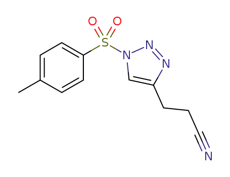 3-(1-(p-tosyl)-1H-1,2,3-triazol-4-yl)propanenitrile