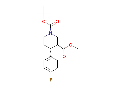 (+)-(3R,4R)-4-(4-fluoro-phenyl)-piperidine-1,3-dicarboxylic acid 1-tert butyl ester 3-methyl ester