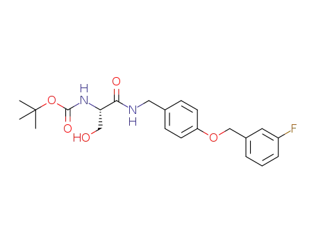 (S)-N-4'-((3''-fluoro)benzyloxy)benzyl 2-N-(tert-butoxycarbonyl)amino-3-hydroxypropionamide