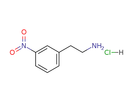 Molecular Structure of 19008-62-9 (3-NITROPHENETHYLAMINE HYDROCHLORIDE)