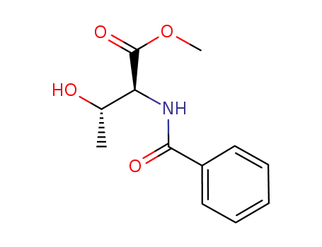 Molecular Structure of 267653-05-4 (N-benzoyl-(2S,3S)-threonine methyl ester)