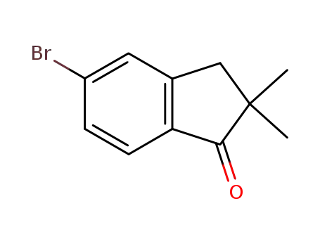 Molecular Structure of 495414-32-9 (5-BROMO-2,3-DIHYDRO-2,2-DIMETHYL-1H-INDEN-1-ONE)