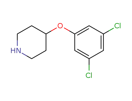 Molecular Structure of 254883-39-1 (4-(3,5-DICHLOROPHENOXY)PIPERIDINE)
