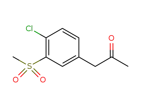 1-(4-chloro-3-(Methylsulfonyl)phenyl)propan-2-one