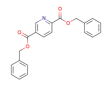 Molecular Structure of 24202-70-8 (2,5-Pyridinedicarboxylic acid, bis(phenylmethyl) ester)