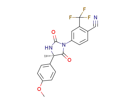 (R)-4-[2,5-dioxo-4-(4-methoxyphenyl)-4-methylimidazolidin-1-yl]-2-(trifluoromethyl)benzonitrile