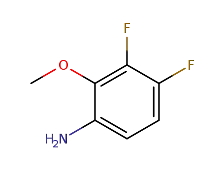 Molecular Structure of 114076-35-6 (3,4-Difluoro-2-methoxyaniline)