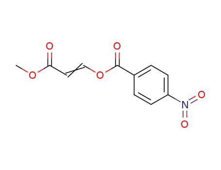 Molecular Structure of 1104461-74-6 (3-METHOXY-3-OXO-1-PROPENYL 4-NITROBENZENECARBOXYLATE)