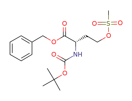 N-(tert-butoxycarbonyl)-O-methanesulfonyl-L-homoserine benzyl ester