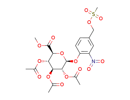 methyl 1-O-(4-methanesulfonyloxymethyl-2-nitrophenyl)-2,3,4-tri-O-acetyl-β-D-glucopyranuronate
