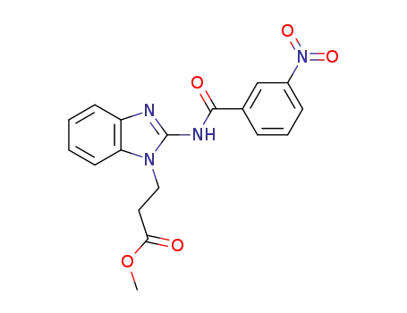 methyl 3-(2-{[(3-nitrophenyl)carbonyl]amino}-1H-benzimidazol-1-yl)propanoate