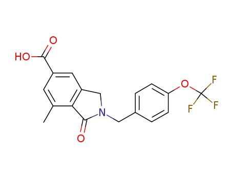 7-methyl-1-oxo-2-[4-(trifluoromethoxy)benzyl]-2,3-dihydro-1H-isoindole-5-carboxylic acid