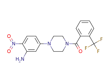[4-(3-amino-4-nitrophenyl)piperazin-1-yl]-(2-trifluoromethylphenyl)methanone