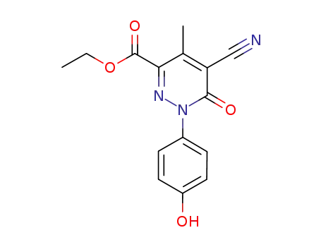 ethyl 5-cyano-1-(4-hydroxyphenyl)-4-methyl-6-oxo-1,6-dihydropyridazine-3-carboxylate