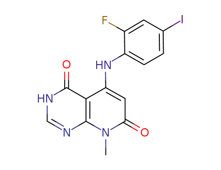 5-(2-fluoro-4-iodophenylamino)-8-methylpyrido[2,3-d]pyrimidine-4,7(3H,8H)-dione