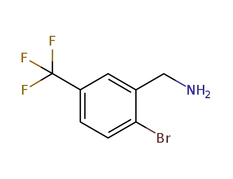 Molecular Structure of 771582-26-4 (2-BROMO-5-TRIFLUOROMETHYL-BENZYLAMINE)