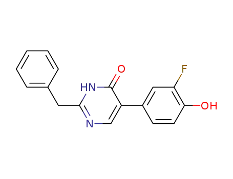 2-benzyl-5-(3-fluoro-4-hydroxyphenyl)pyrimidin-4(3H)-one