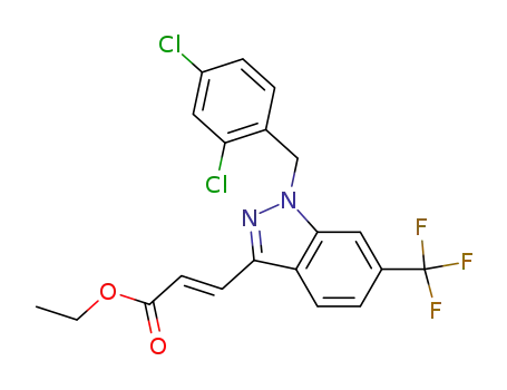 3-[1-(2,4-Dichlorobenzyl)-6-trifluoromethyl-1H-indazol-3-yl]-acrylic acid ethyl ester
