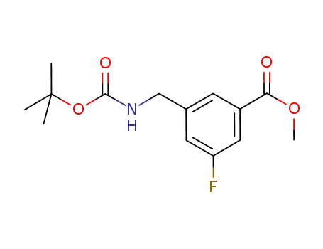 Benzoic acid, 3-[[[(1,1-dimethylethoxy)carbonyl]amino]methyl]-5-fluoro-, methyl ester