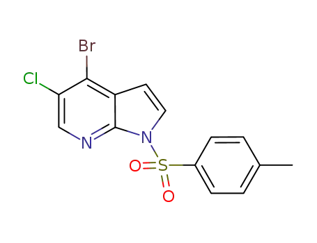 1H-Pyrrolo[2,3-b]pyridine, 4-bromo-5-chloro-1-[(4-methylphenyl)sulfonyl]-