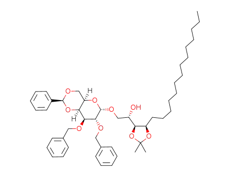 (2S,3S,4R)-2-hydroxy-3,4-O-isopropylideneoctadecyl-2,3-di-O-benzyl-4,6-O-benzylidene-α-D-galactopyranoside