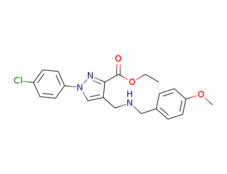 ethyl 1-(4-chlorophenyl)-4-((4-methoxybenzylamino)methyl)-1H-pyrazole-3-carboxylate