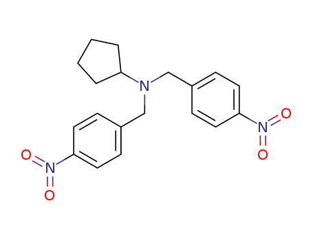 Molecular Structure of 1252601-24-3 (N,N-bis(4-nitrobenzyl)cyclopentanamine)