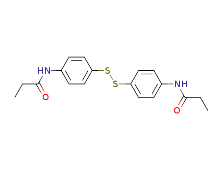 Molecular Structure of 52017-23-9 (N,N'-(4,4'-disulfanediylbis(4,1-phenylene))dipropionamide)